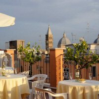 Terras met  uitzicht